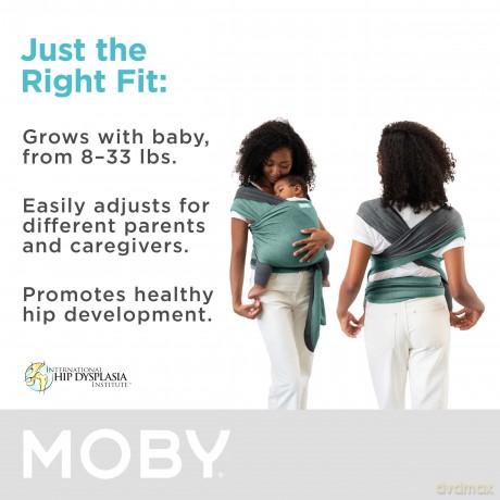 Moby - Reversible Wrap - Jade/Grey