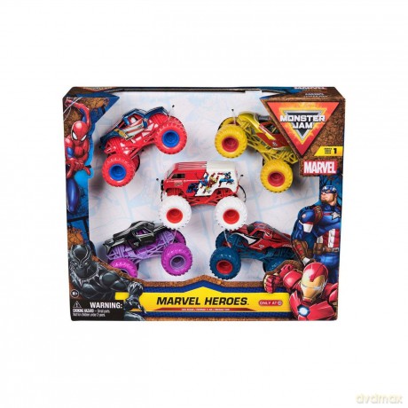 Monster Jam - 1:64 Marvel 5 Pack (6070946)