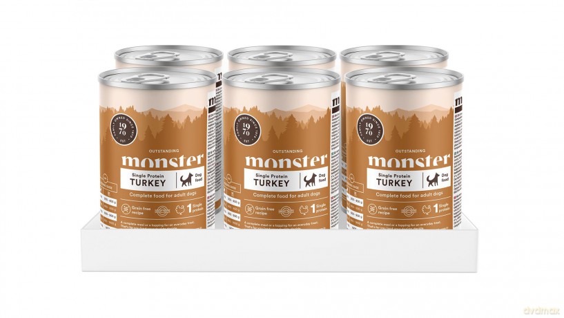 Monster Pet Food - Dog Adult Single Protein Turkey Can - 400 g