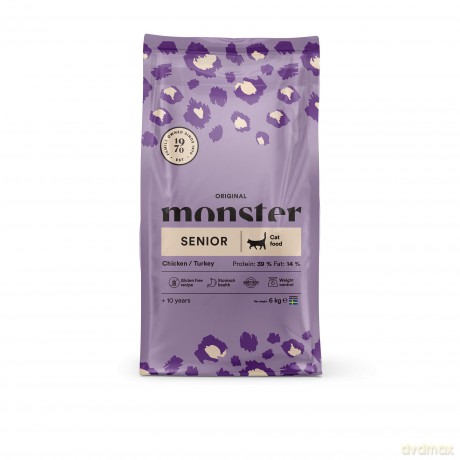 Monster Pet Food - Monster Cat Original Senior Chicken/Turkey - 6 kg