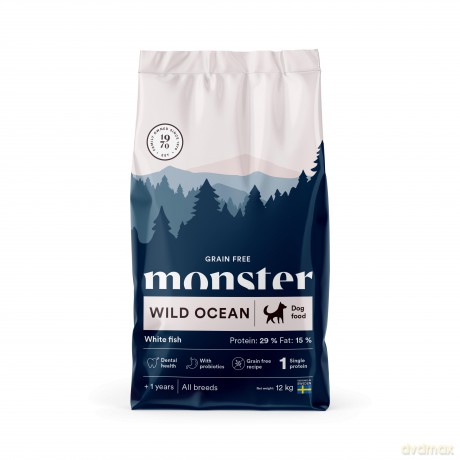 Monster Pet Food - Monster Dog Grain Free Wild Ocean Sensitive - 12 kg