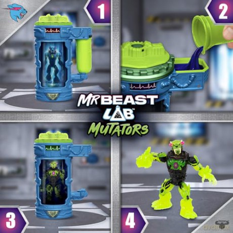 Mr. Beast Lab - Mutation Chamber - Atomic Earth Panther (20426) [FIGURKA]