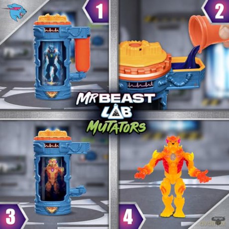 Mr. Beast Lab - Mutators, Mutation Chamber Flame Panther (20427) [FIGURKA]