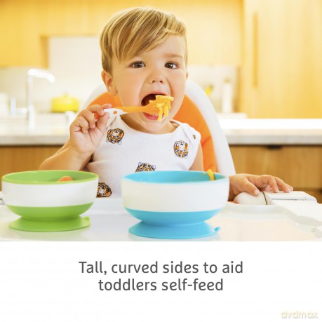 Munchkin - 3pk Suction Bowls - Purple, Green, Blue