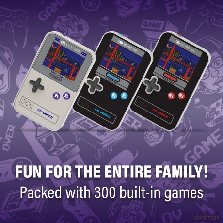 MY ARCADE, GO GAMER CLASSIC (300 GAMES IN 1), BLACK, GRAY, RED