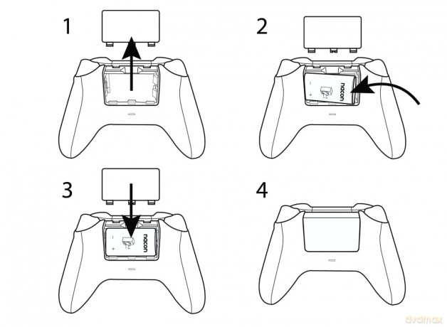 Ładowarka + 2x akumulatory do Xbox Nacon Xbox Dual Charger Box Official License/Black