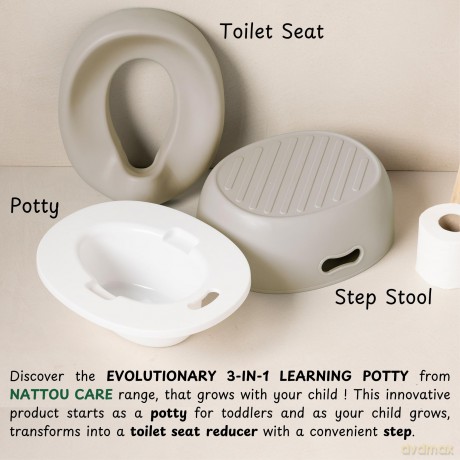 Nattou - Potty 3-in-1 - Beige