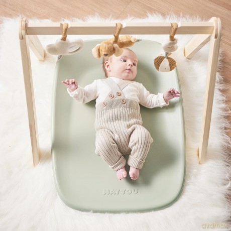 Nattou - Softy Changing Bed - Sage Green