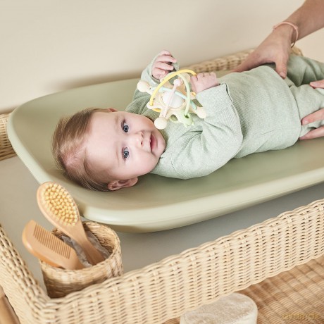 Nattou - Softy Changing Bed - Sage Green