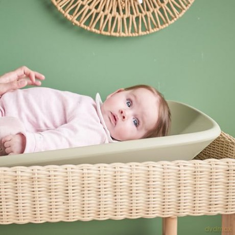 Nattou - Softy Changing Bed - Sage Green