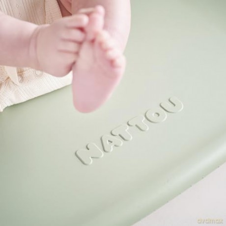 Nattou - Softy Changing Bed - Sage Green