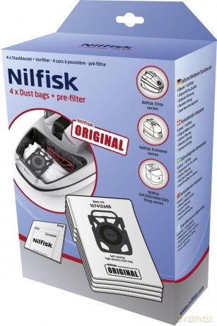 Standardowe worki do odkurzacza Nilfisk - Standard Dustbags for Elite 4PCS