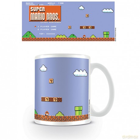 Kubek Nintendo - Super Mario Retro Title Mug - White