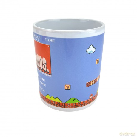 Kubek Nintendo - Super Mario Retro Title Mug - White