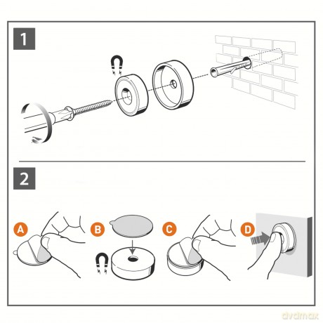 Nobo - Magnetic Whiteboard 45x45cm - Steel