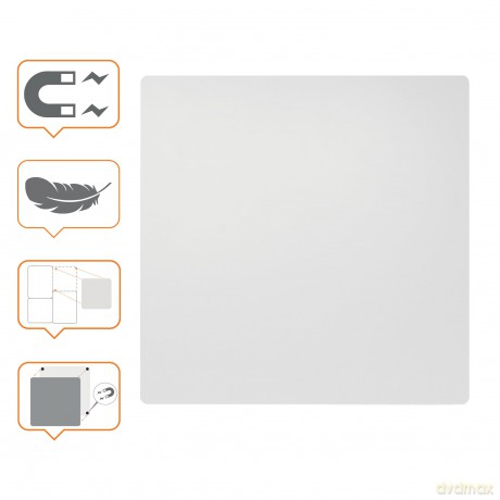 Nobo - Magnetic Whiteboard 45x45cm - Steel
