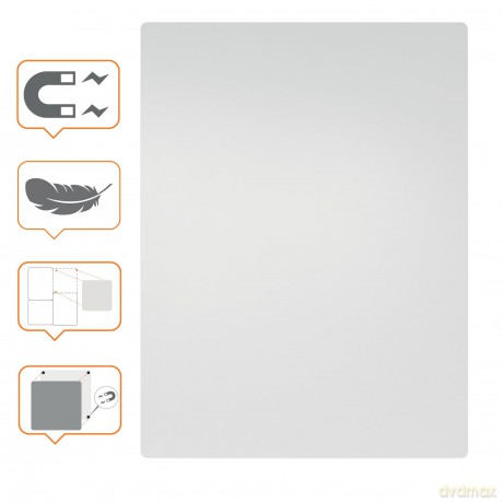 Nobo - Magnetic Whiteboard 60x45cm - Steel