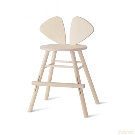 Nofred - Mouse High Chair Junior Age 3-9 White Wash Birch