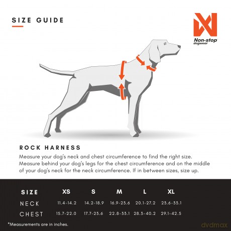 Non-Stop - Rock Harness - Black/orange - S