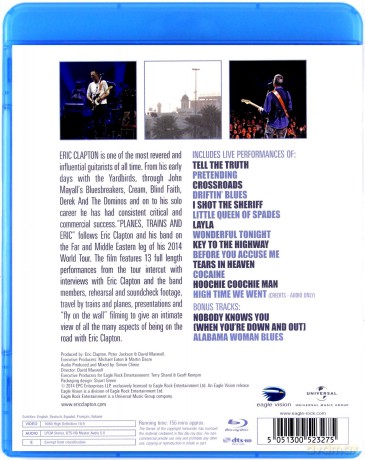Eric Clapton: Planes, Trains And Eric [Blu-Ray]