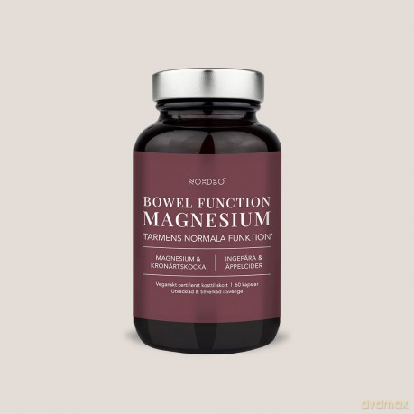 NORDBO - Vegan Bowel Function Magnesium - 60 tablets