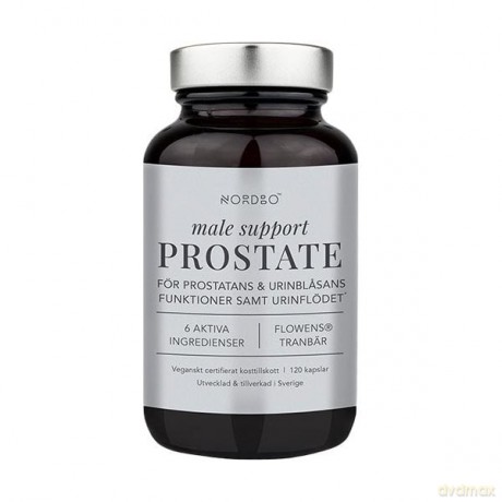 Nordbo Vegan Male Support Prostate, 120 kap
