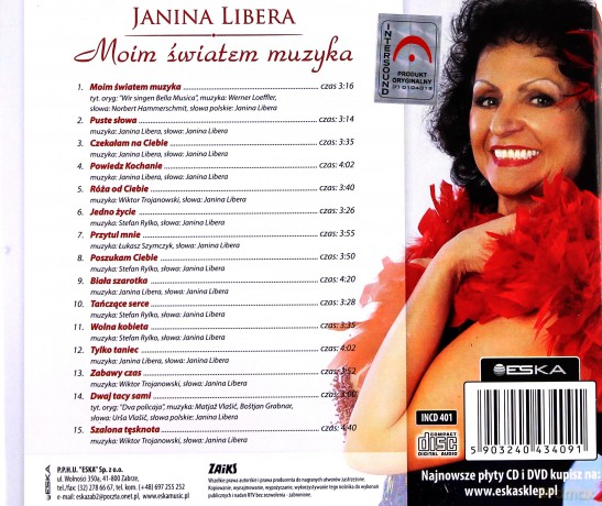 Janina Libera: Moim światem Muzyka [CD]