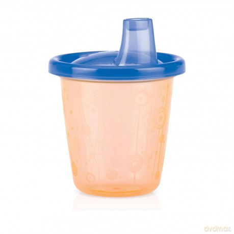 Nuby - 6P Cup Set With Free Flow Spout - Brightly Colored - 210ml + 9 m