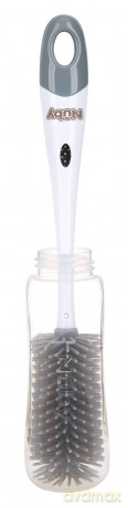 Nuby - Silicone bottle brush with stand - 12 inches