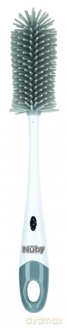 Nuby - Silicone bottle brush with stand - 12 inches