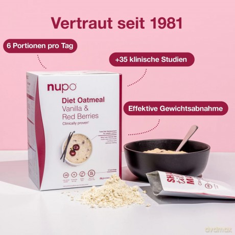 Nupo - Diet Oatmeal Vanilla Red Berries 12 Servings