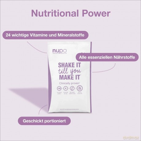 Nupo - Diet Shake Blueberry Raspberry 12 Servings