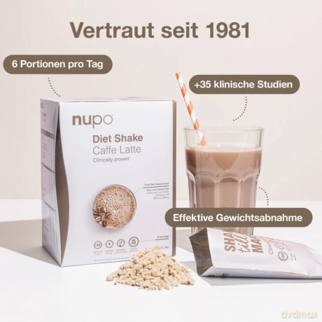 Nupo - Diet Shake Caffe Latte 12 Servings
