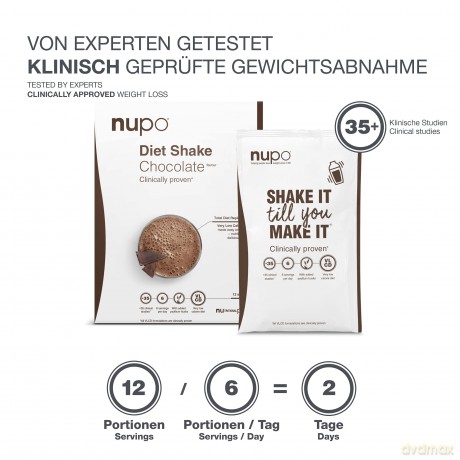 Nupo - Diet Shake Chocolate 12 Servings