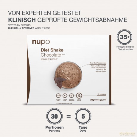 Nupo - Diet Shake Chocolate 30 Servings