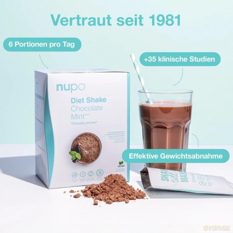 Napój w proszku Nupo - Diet Shake Chocolate Mint Vegan 10 Servings