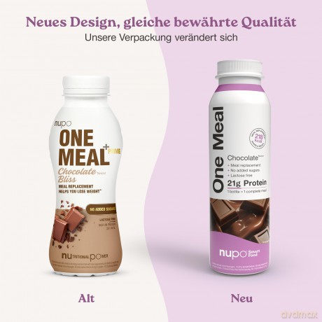 Nupo - One Meal +Prime Shake Chocolate Bliss 12 x 330 ml