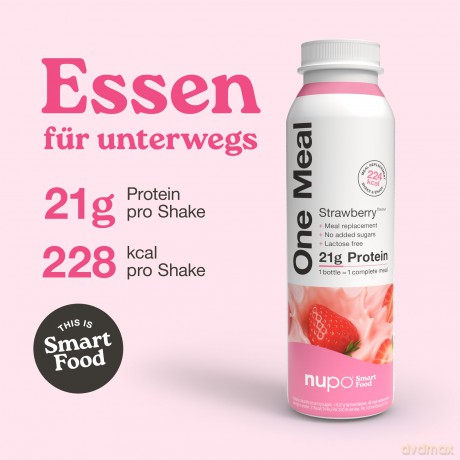 Nupo - One Meal +Prime Shake Strawberry Love 330 ml 12 x 330 ml
