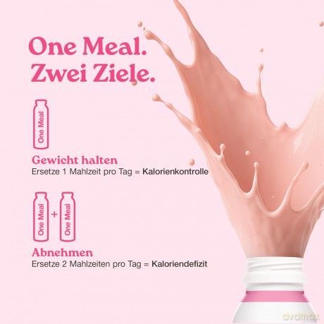 Nupo - One Meal +Prime Shake Strawberry Love 330 ml 12 x 330 ml