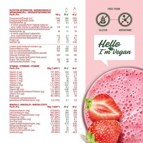 Nupo - One Meal +Prime Strawberry Love 360 g