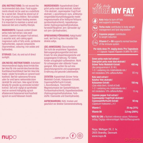 Nupo - Slim Boost Burn My Fat 30 kaps.