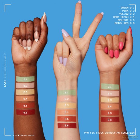 NYX Professional Makeup - Fix Stick Concealer Stick - Dark Peach - 0.4