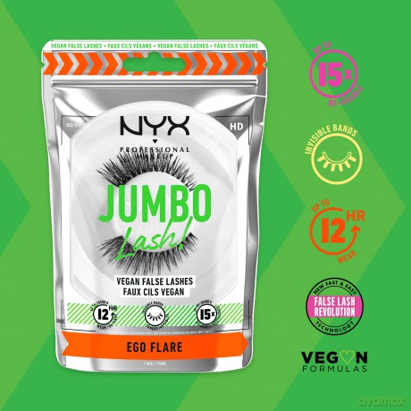 NYX Professional Makeup - Jumbo Lash! Vegan False Lashes - Ego Flare 5