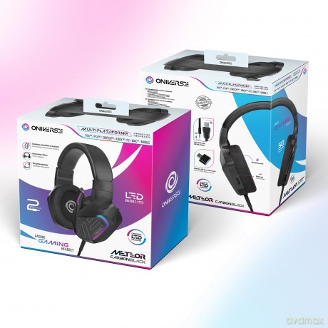 Oniverse Gaming Headset Meteor - Carbon Black