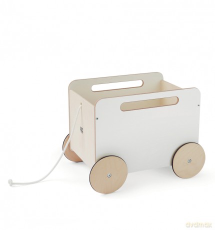 Ooh Noo - Toy Chest Wagon, White (40TC1601)