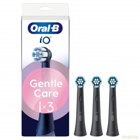 Oral B - iO Series Gentle Care Replacement Brush Heads - Black - 3 count