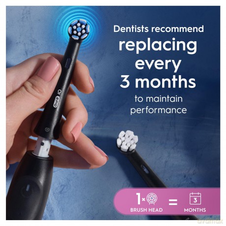 Oral B - iO Series Gentle Care Replacement Brush Heads - Black - 3 count