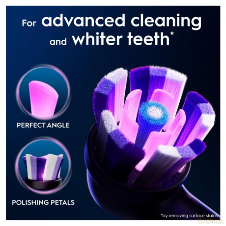 Oral B - iO Series Radiant White Replacement Brush Heads - Black - 3 count