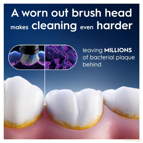Oral B - iO Series Radiant White Replacement Brush Heads - Black - 3 count