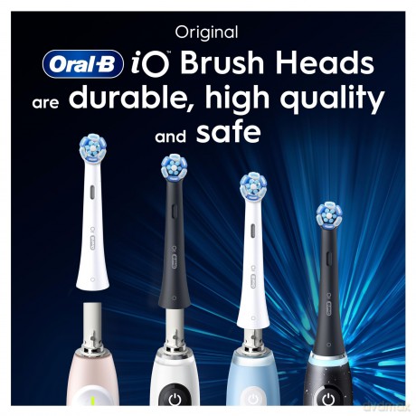 Oral B - iO Series Ultimate Clean Black Replacement Brush Heads - Black - 8 count